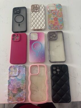 Assorted Pink, Black, White and Floral iPhone Cases - Pack of 10